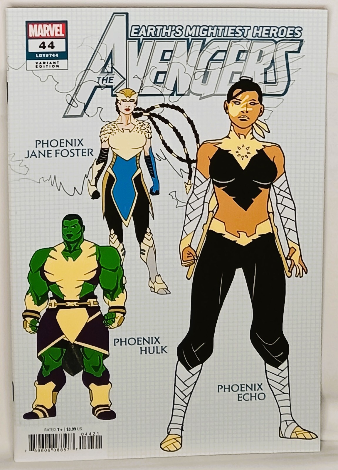 AVENGERS #44 | Javier Garron 1 in 10 variante di design copertina B | Marvel Comics