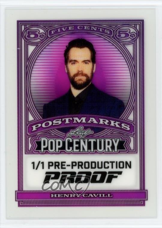 2026 Foglia Metallo Pop Century Pre-Produzione Proof Non Firmato 1/1 Henry Cavill 9et
