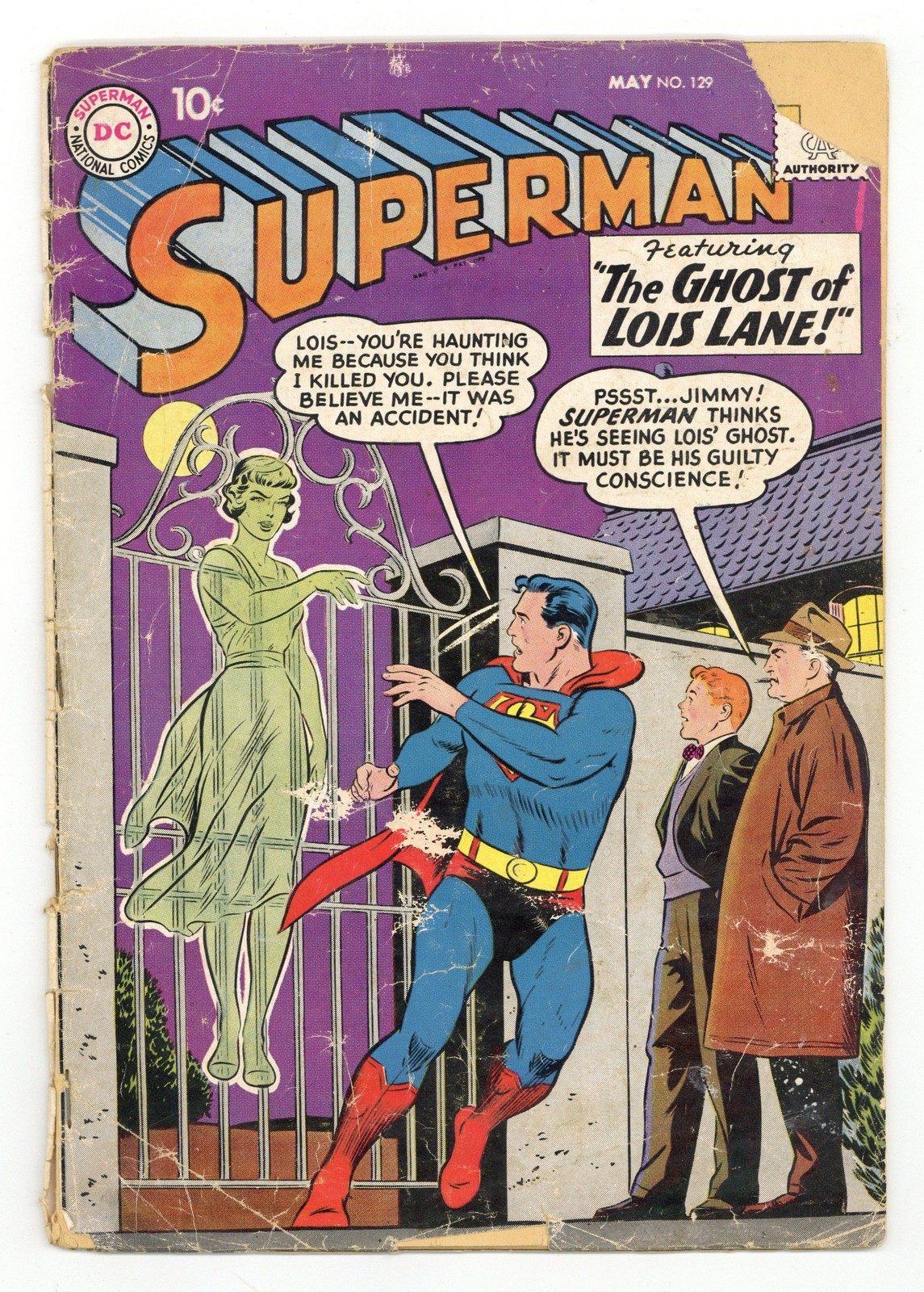Superman #129 FR/GD 1.5 1959 1° App. e origine Lori Lemaris