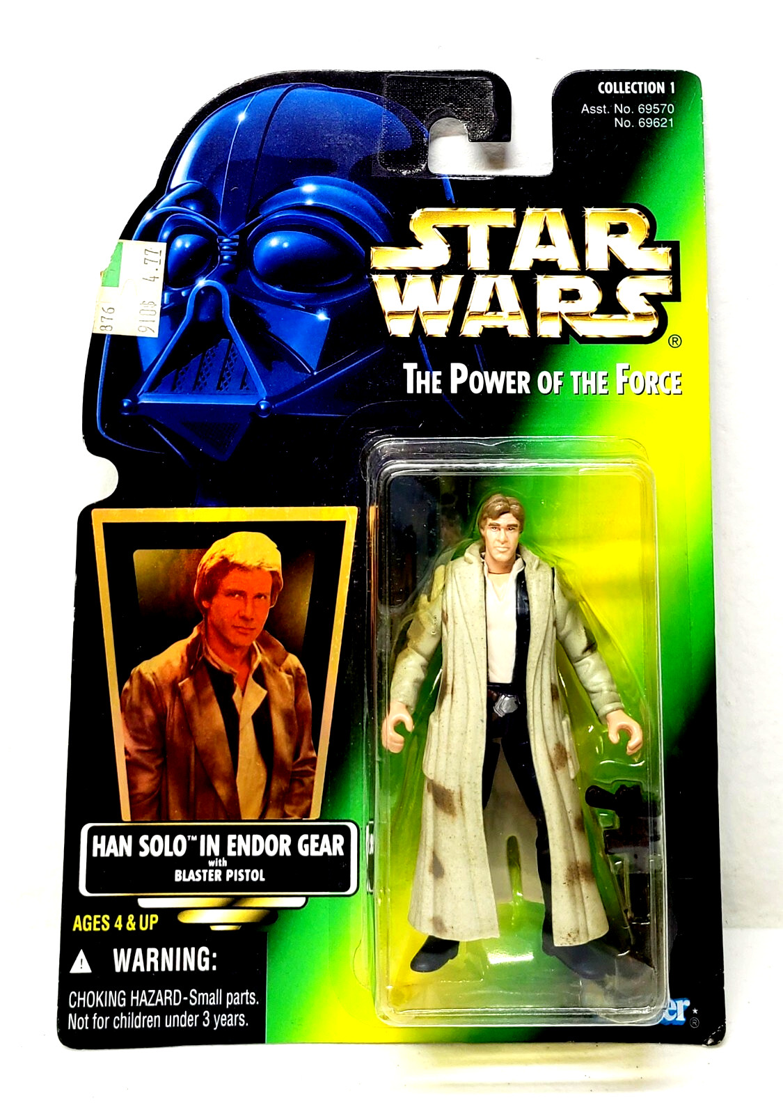 STAR WARS: HAN SOLO IN ENDOR GEAR Action Figure Power Of The Force Hologram 1996