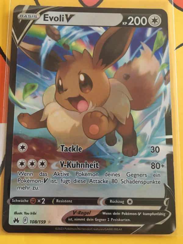 Evoli v allemand Pokemon