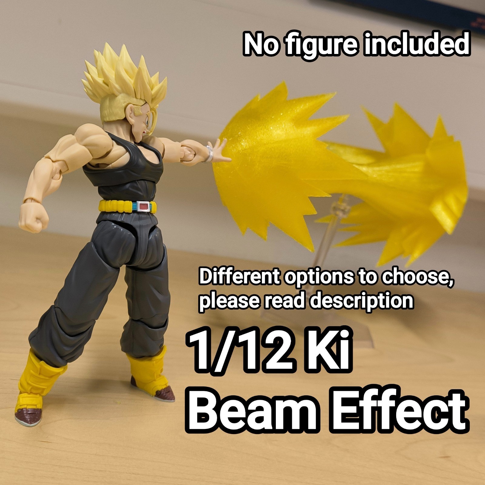 LEGGI DESC SH Figuarts DBZ BIG KI BEAM 1/12 Blast Dragon Ball Z SSJ S.H. SHF
