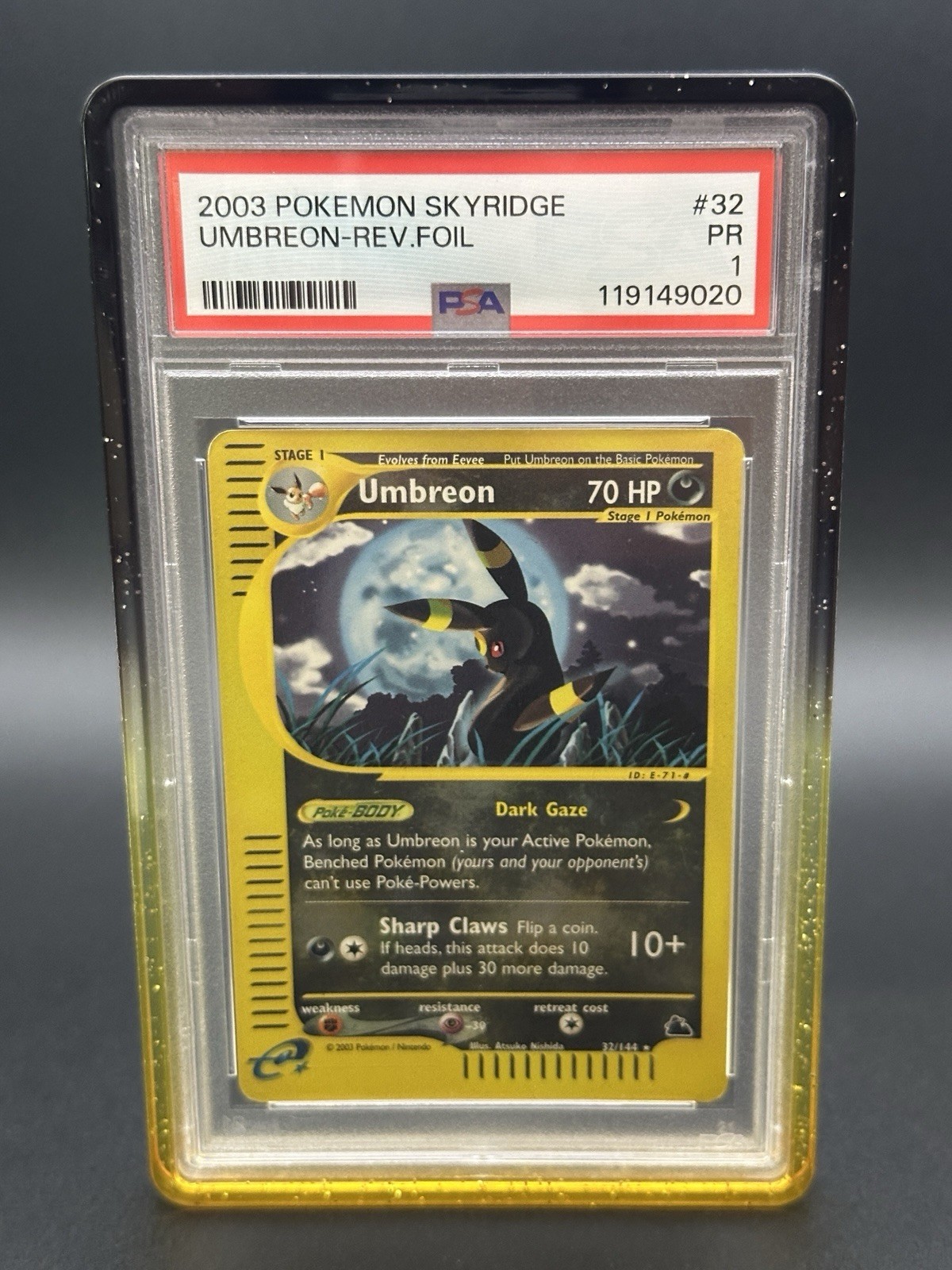 Umbreon Skyridge Reverse Holo 32/144 2003 Pokemon PSA 1 *POP 15*