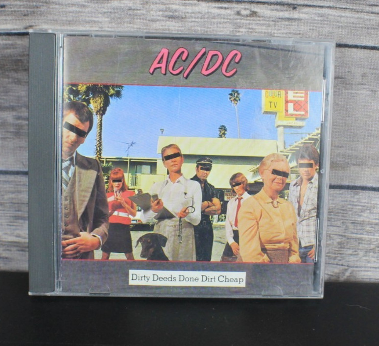 AC/DC - DIRTY DEEDS DONE DIRT CHEAP CD, 1994,  Angus Young, Very Good +