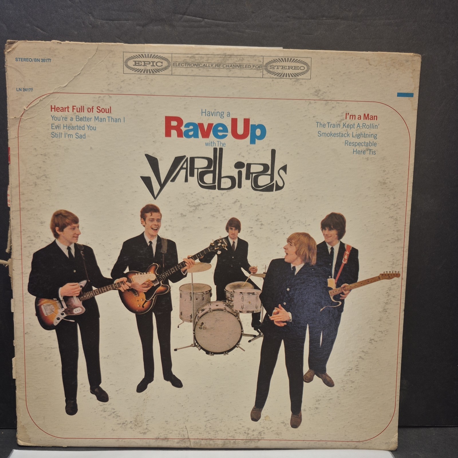 The Yardbirds Having A Rave Up Vinyl LP Record Clapton Classic BN 26177 Epic
