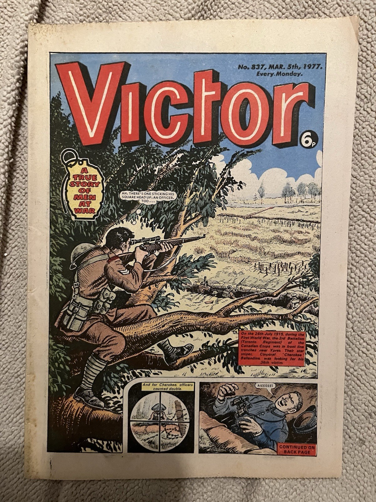 Victor Comic No# 837 March 5th 1977 VF