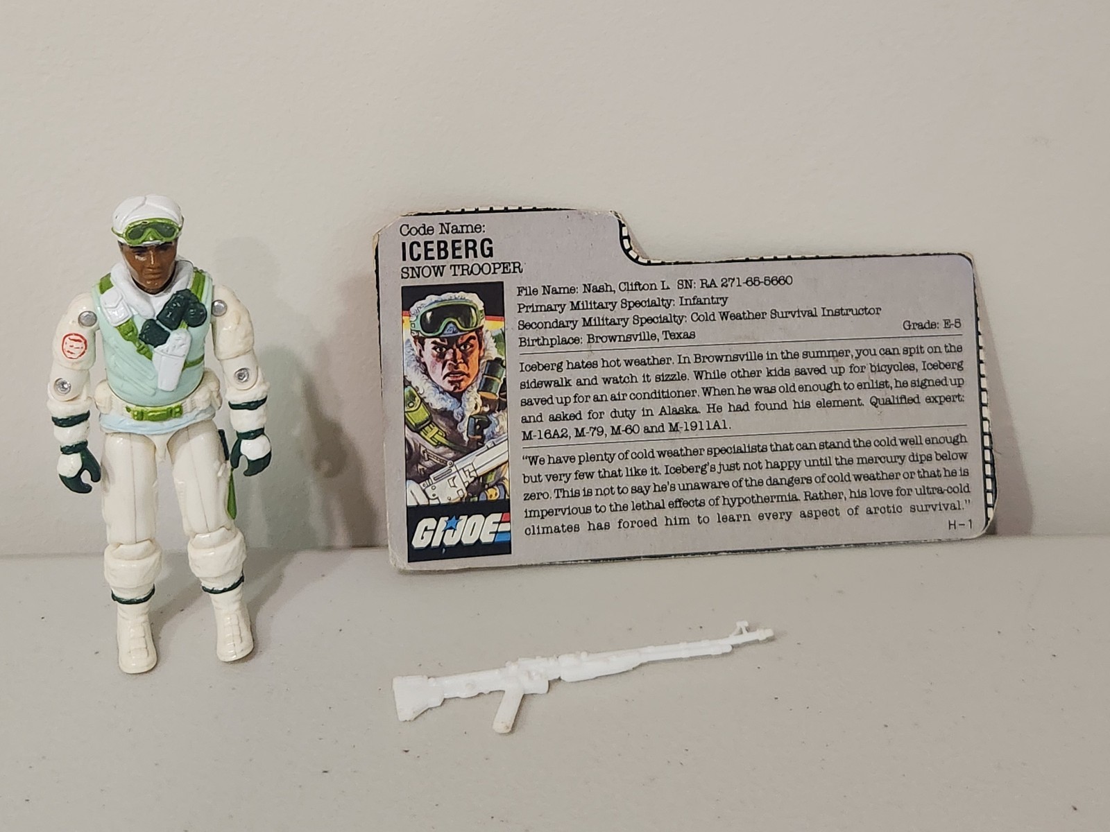 Iceberg V1 100% Completo G.I. Modellino vintage Joe 1986 Hasbro BELLO!!