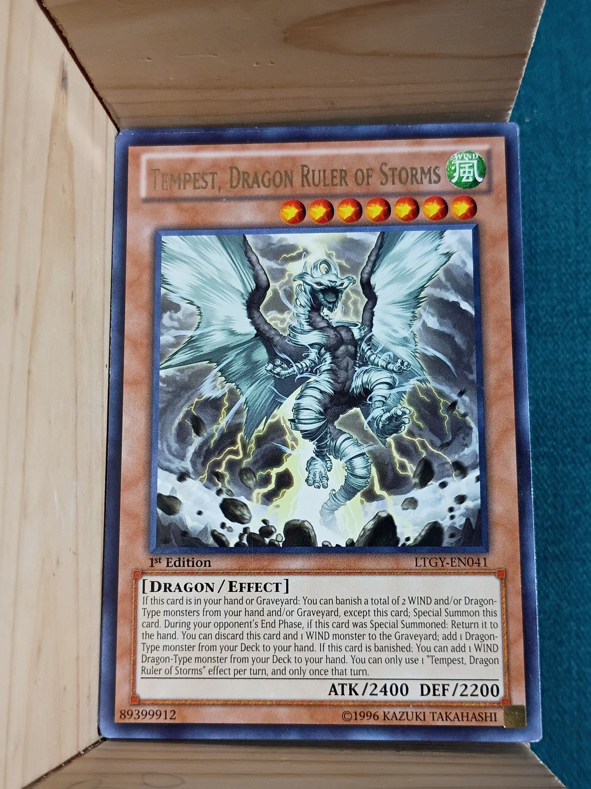 Tempesta Drago Sovrano delle Tempeste LTGY-EN041 Rara 1° Edizione Yu-Gi-Oh