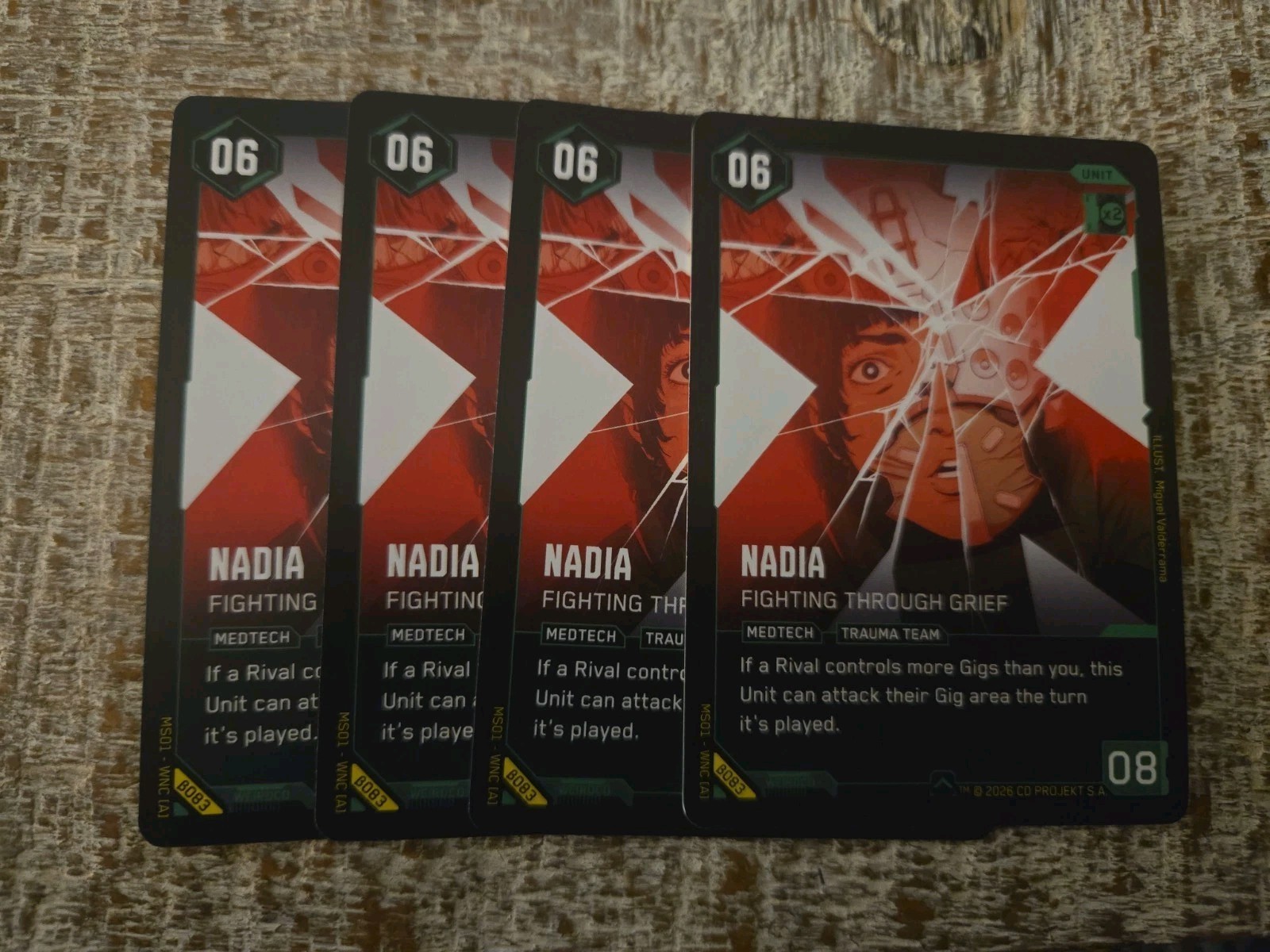 Cyberpunk TCG Nadia - Combattere attraverso il dolore (B083)