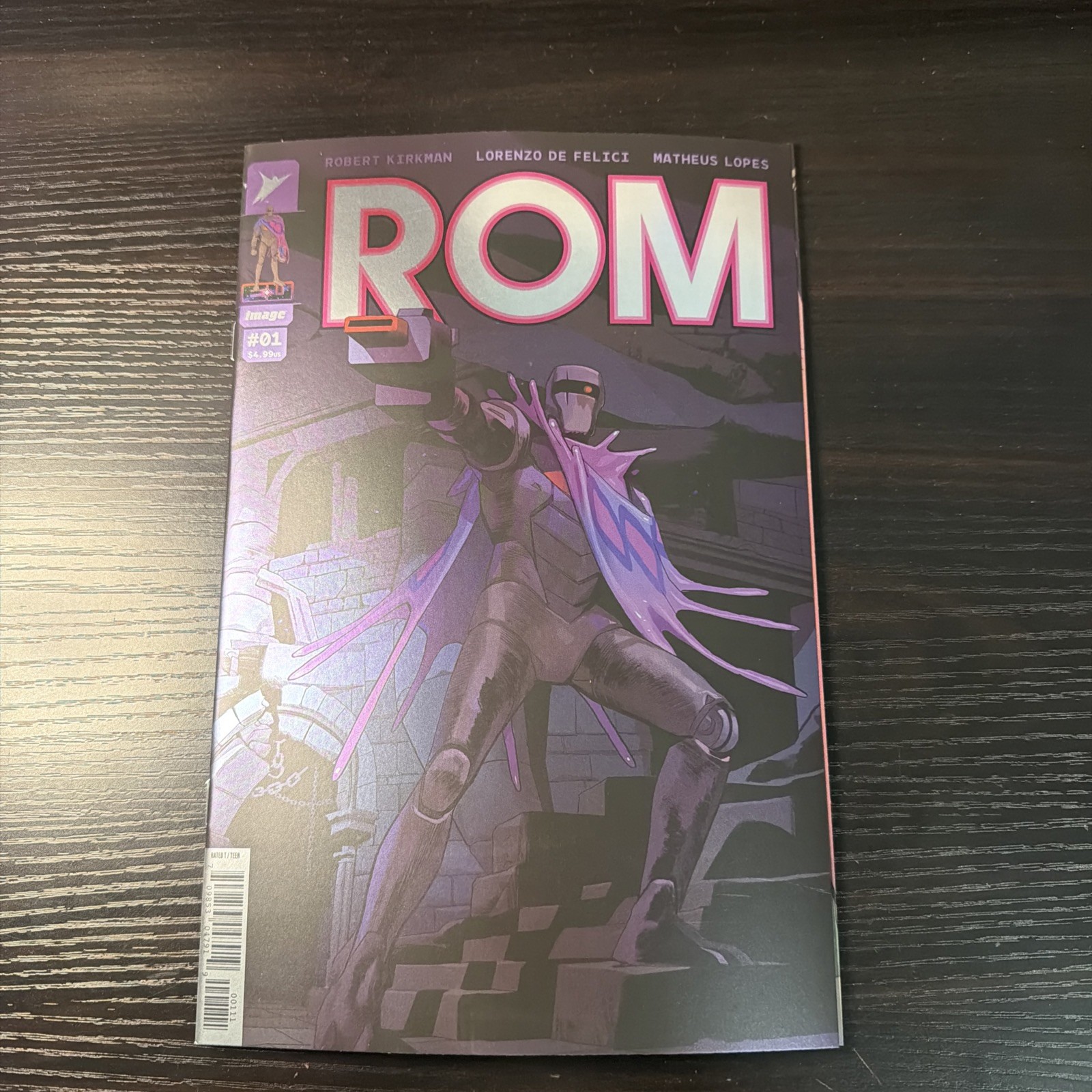 Maschera #1 Energon Universe rara borsa cieca ROM variante lamina segreta quasi nuova