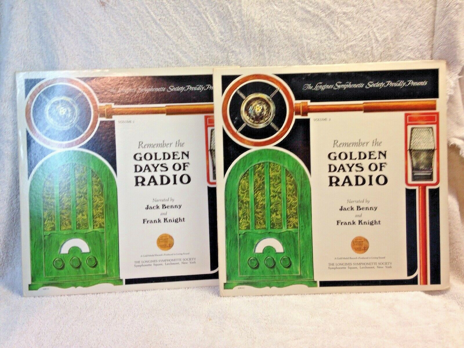 THE GOLDEN DAYS OF RADIO VOLUME 1 & 2 12" LP LONGINES SYMPHONETTE