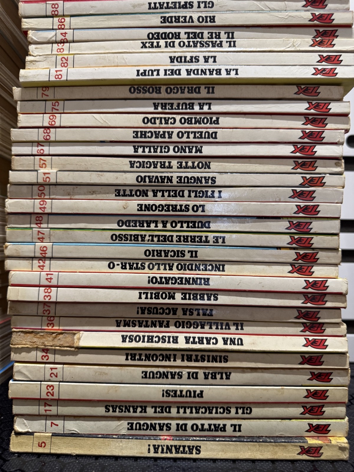 Lotto 30 TEX Bonelli – Tex Gigante – Numeri 5/88 – Collezione Fumetti