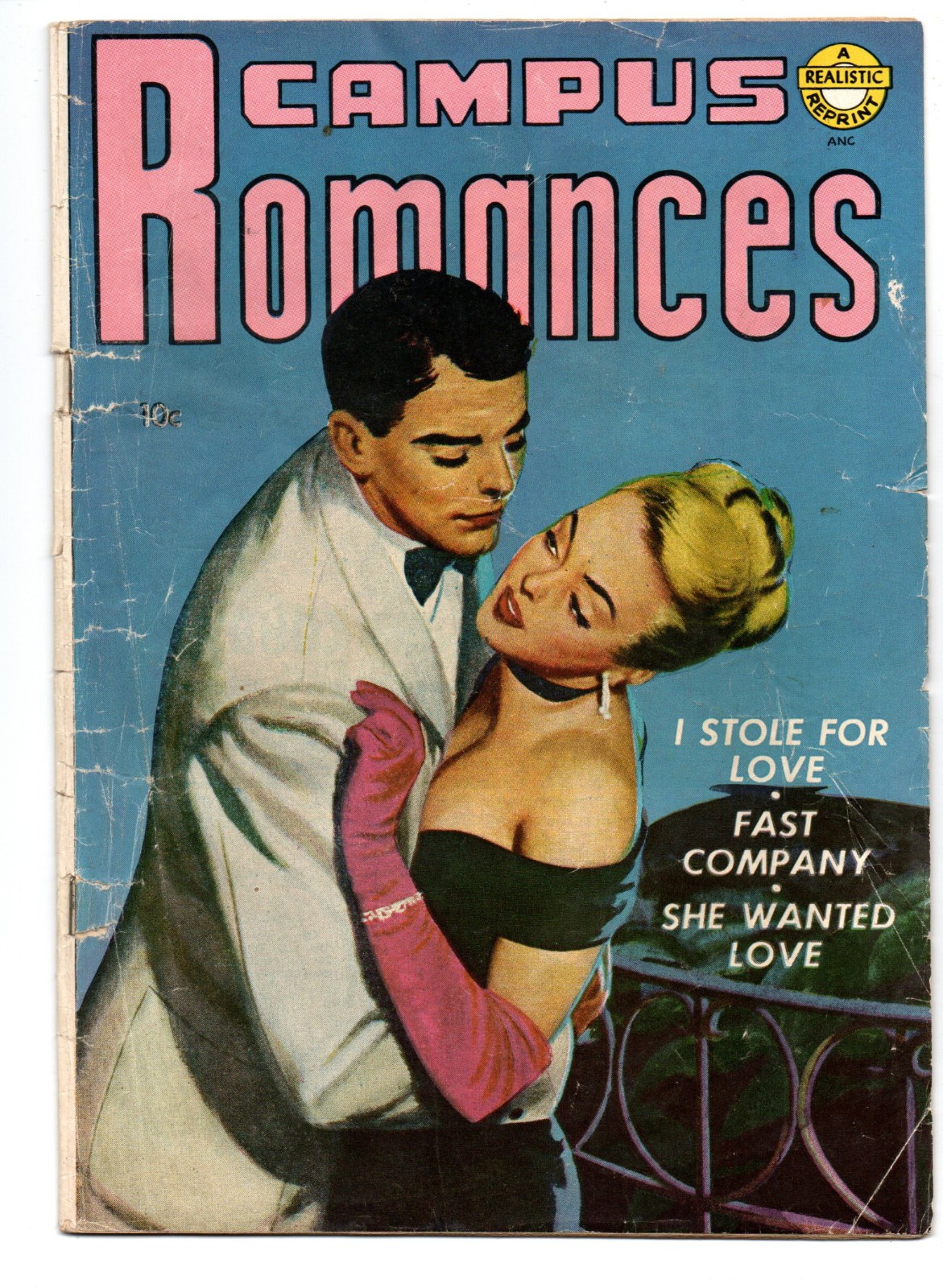 CAMPUS ROMANCES #1 (1953) - GRADE 2.5 - AVON PUBLICATION REPRINT WALTER JOHNSON