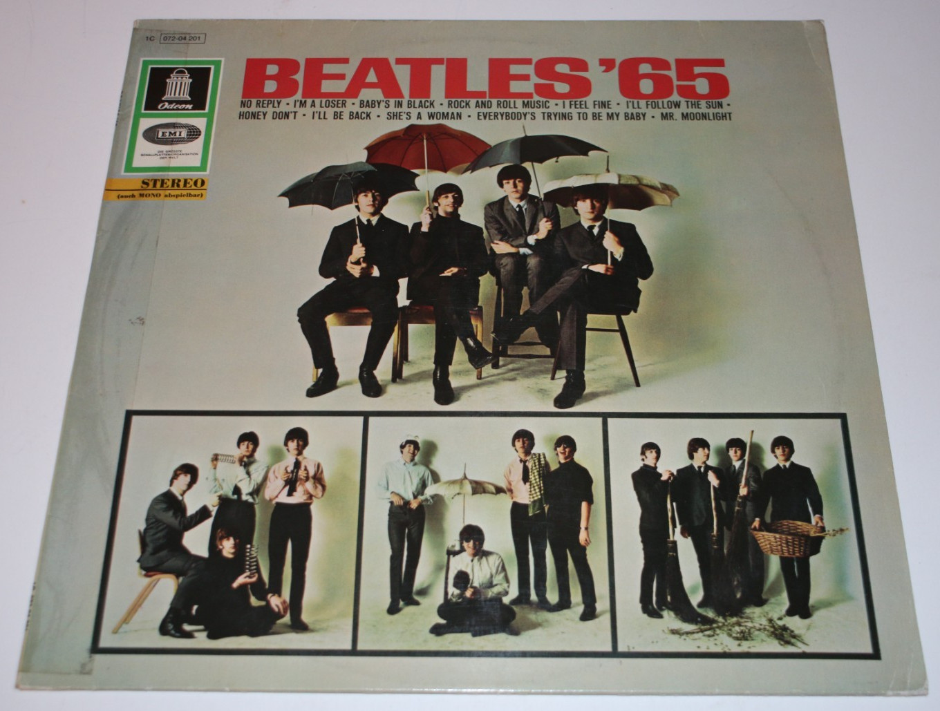 Beatles '65 LP (1977, Reissue, Germany Odeon 1C072-04 201, Ultrasonic) VG+/VG