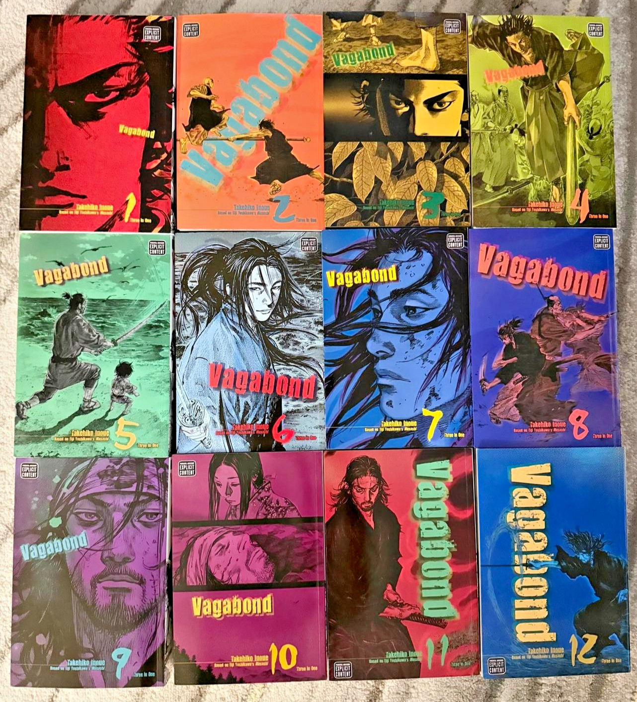 Vagabond (Edizione VIZBIG) Set Manga Collezione Completo 12 Libri (Vol 1-12)