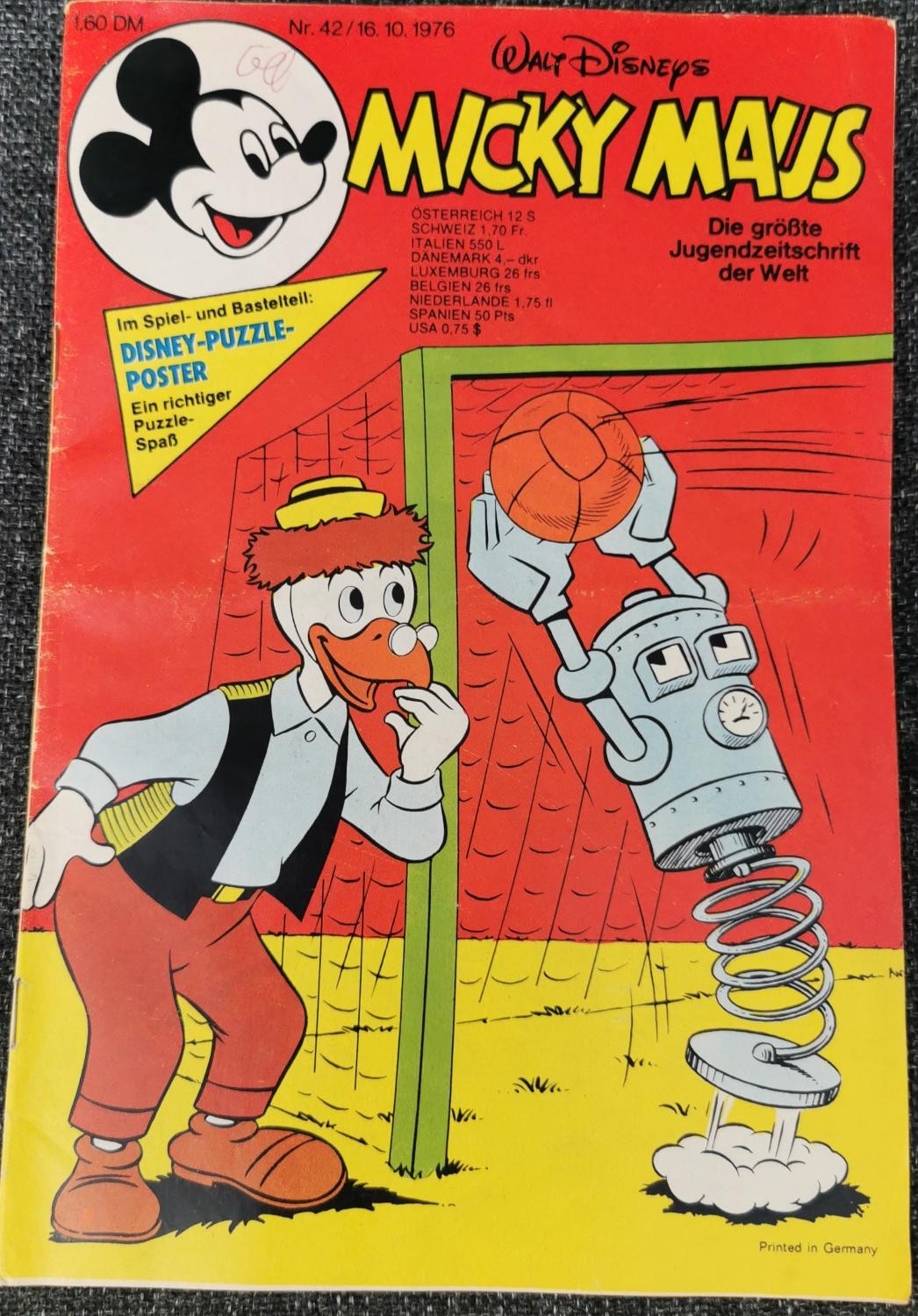 Quaderno Topolino 42 - 16.10.1976 Walt Disney Schnipp inserto pubblicitario