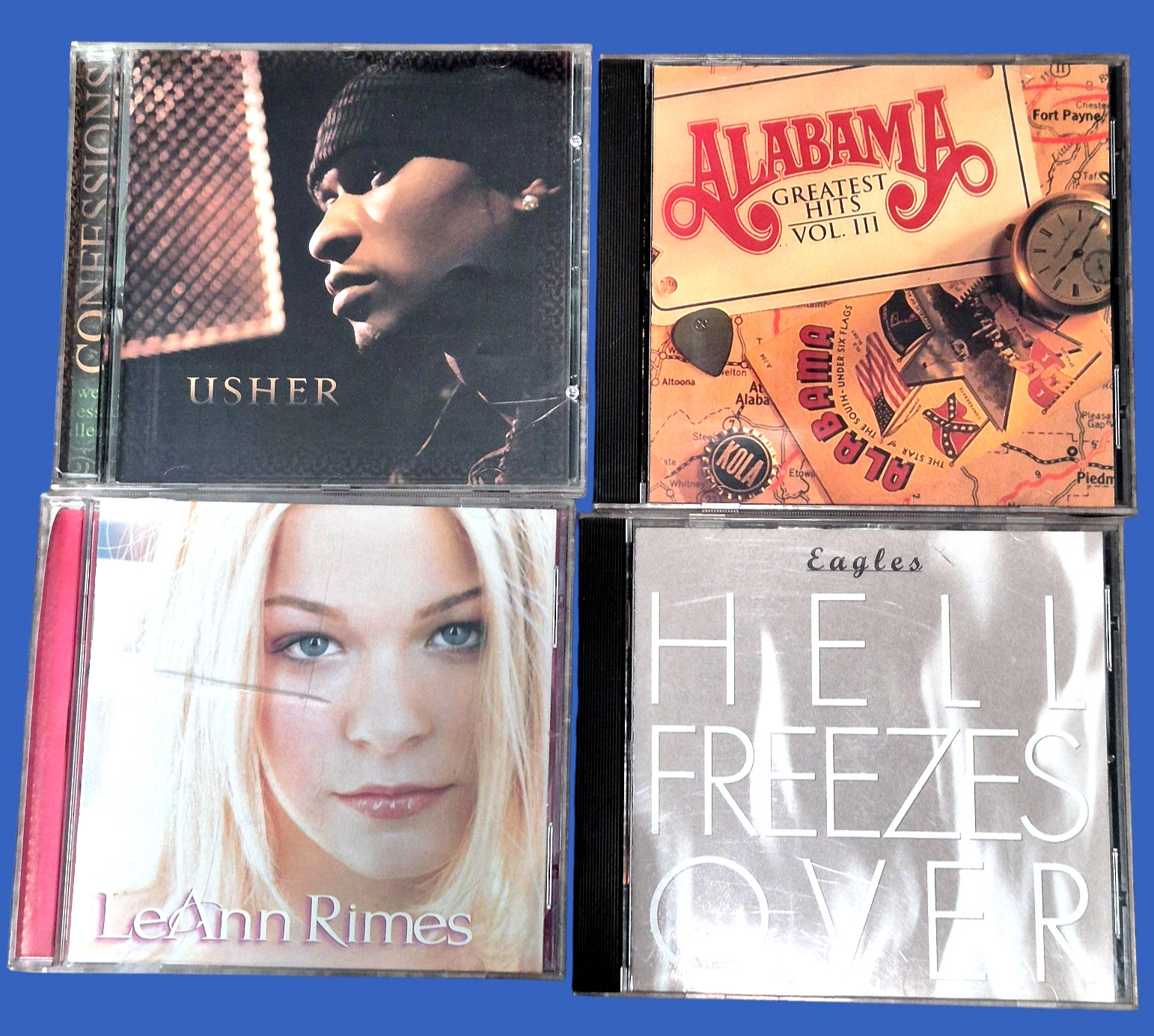 CD Lot Country Soft Rock | Eagles Hell Freezes Over Alabama LeAnn Rimes Usher