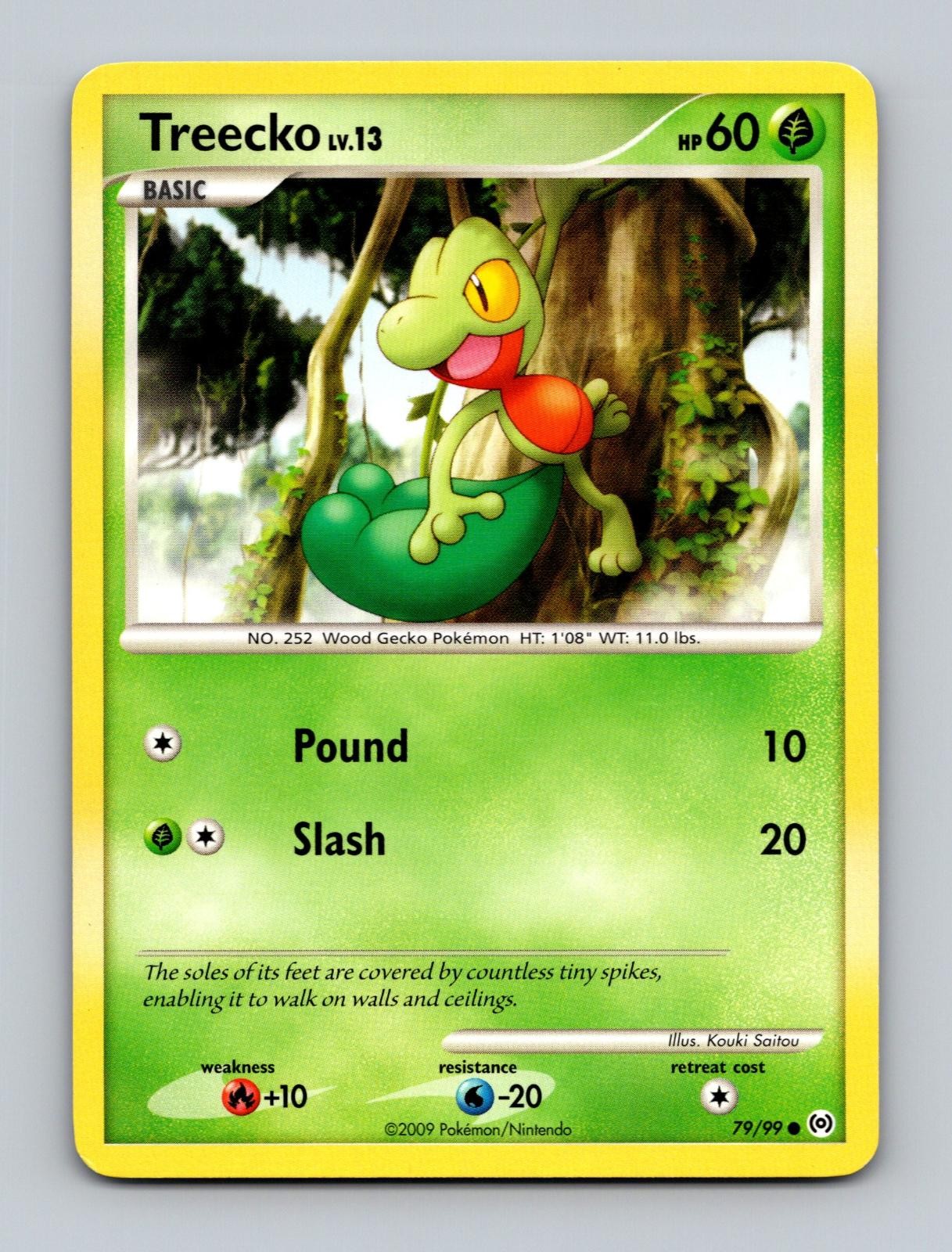 Treecko 79/99 Pokemon Arceus comune giocato moderatamente