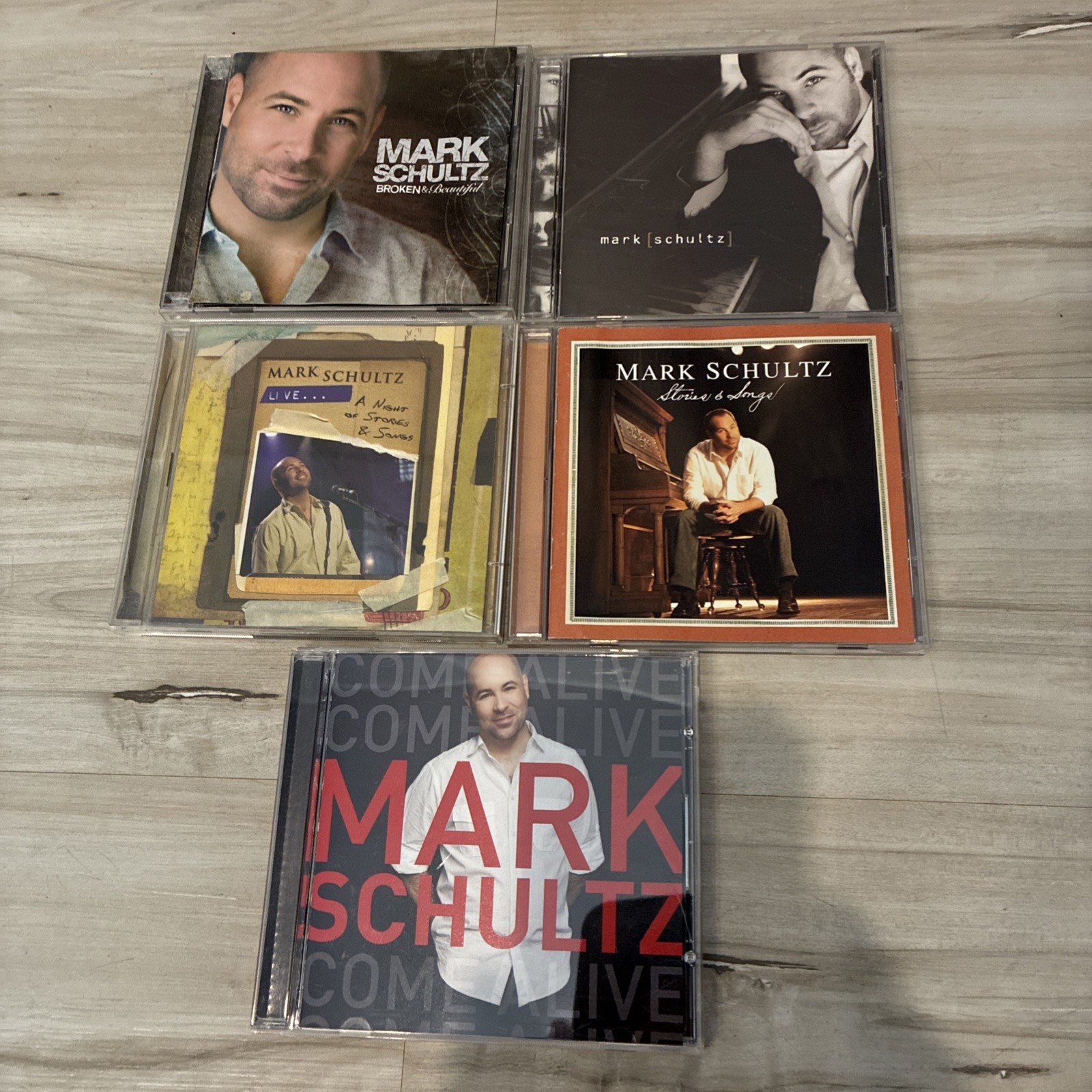 Mark Schultz CD & DVD LOT Broken & Beautiful Expanded Come Alive Stories Songs