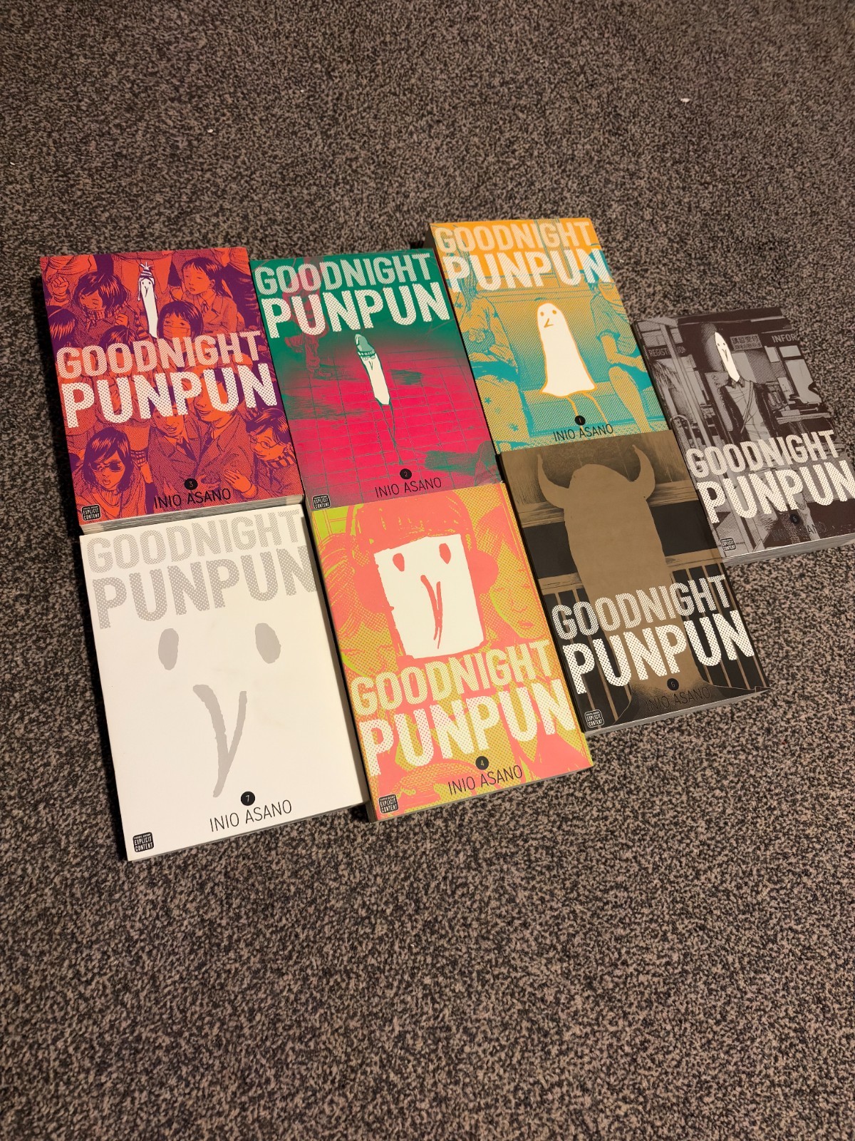 goodnight punpun complete manga set volume 1-7 english great condition