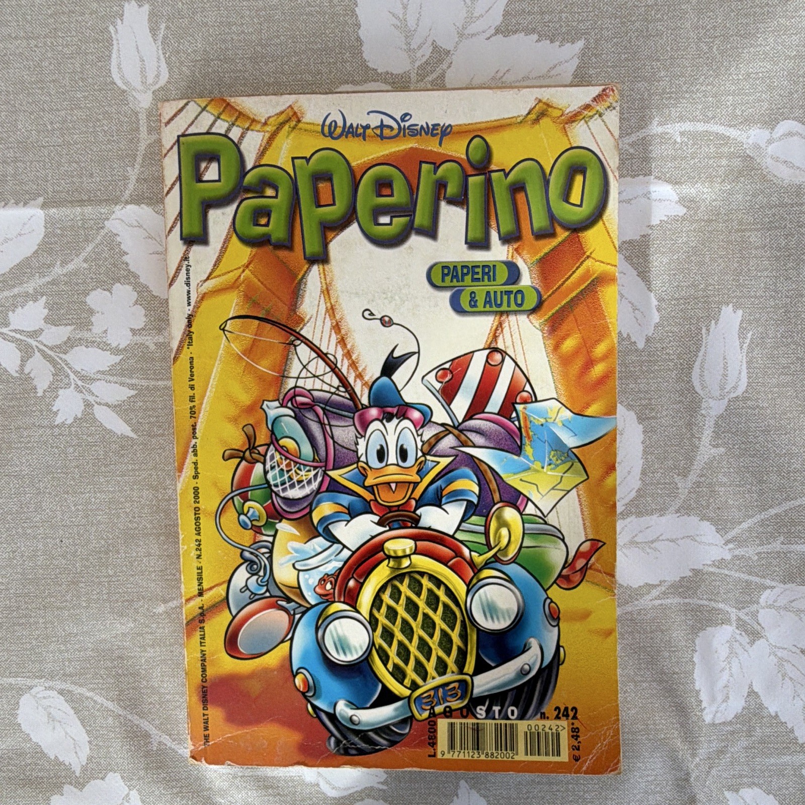 Disney Paperino n. 242 (1999) fumetto a colori italiano “Paperi & Auto”
