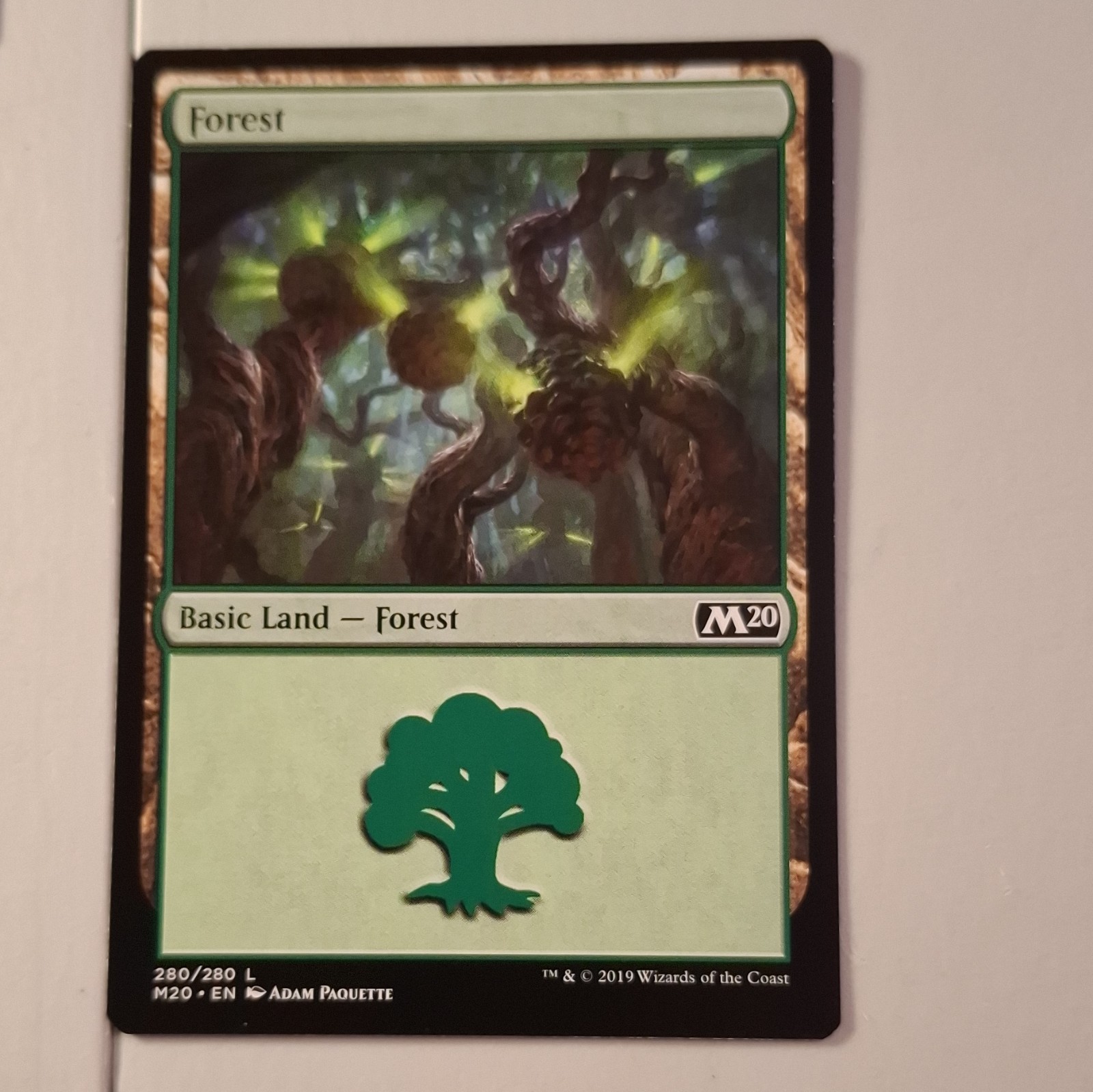 Wizards of the Coast MTG Core Set 2020 Forest Basic Land Lotto 7 280/280