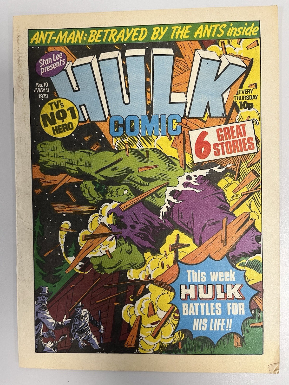 Marvel UK Hulk Comic No# 10 May 10th 1979 VF