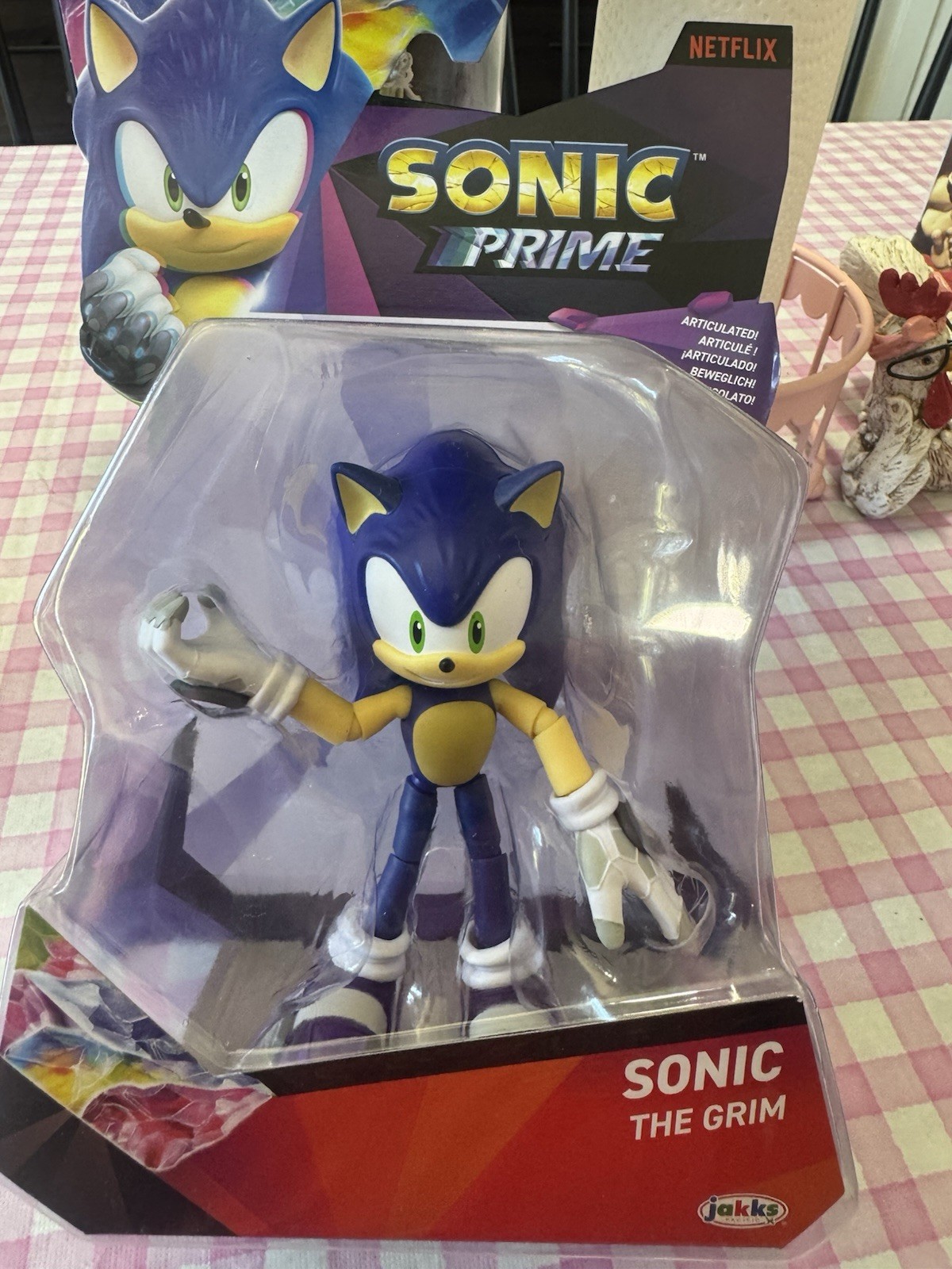 SONIC PRIME SONIC THE GRIM SONIC THE HEDGEHOG Jakks 2024 5” NETFLIX In Mano