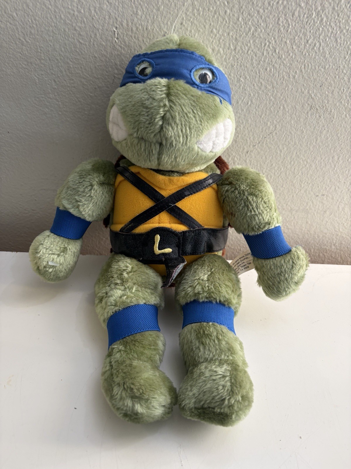 Peluche vintage Tartarughe Ninja Mutanti Adolescenti 1989 Leonardo