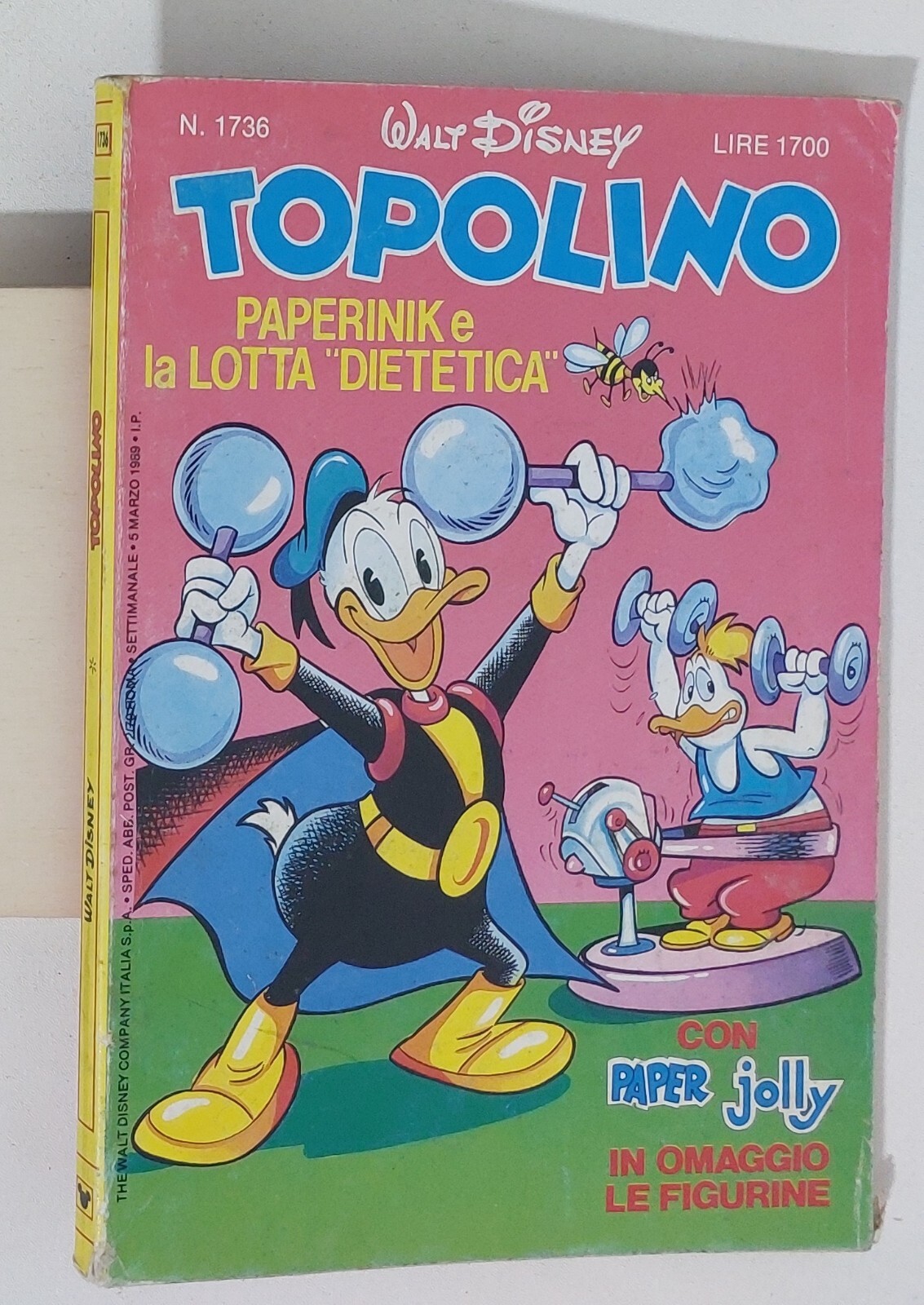 65137 TOPOLINO libretto n. 1736 - Disney 1989 - NO FIGURINE