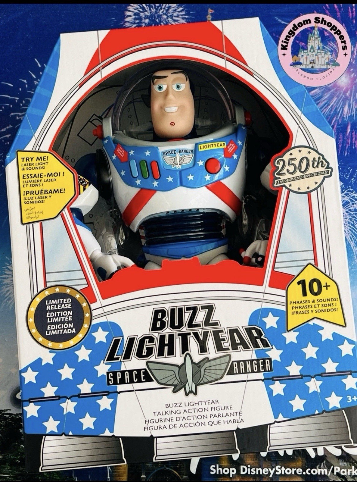 Modellino Disney Park Toy Story 250° Giorno dell'Indipendenza Buzz Lightyear 2026