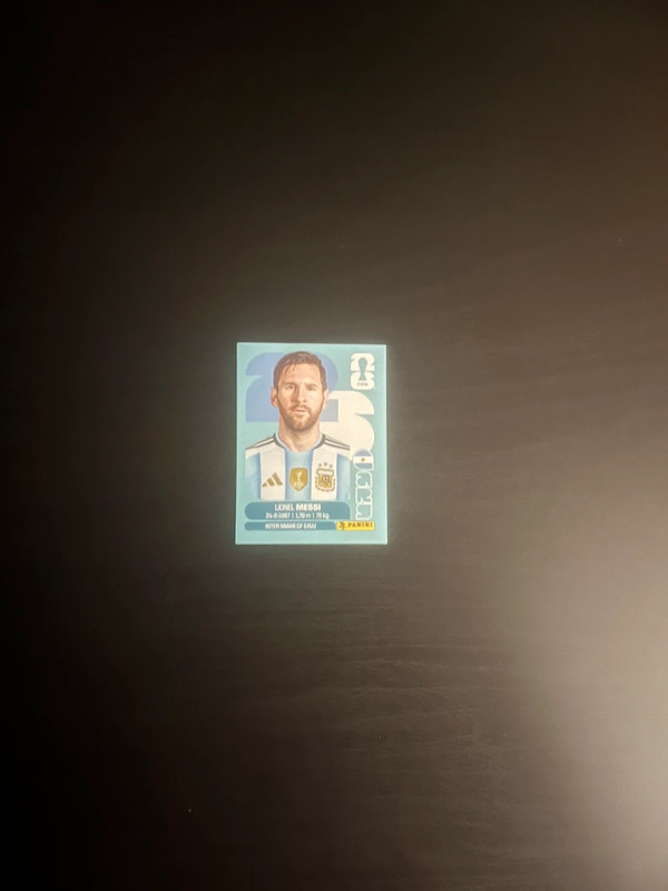 Lionel Messi Carta Normal Panini Mundial