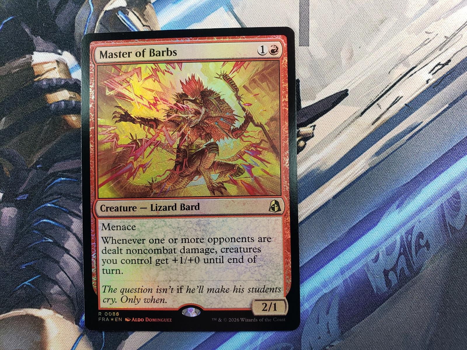 Master of Barbs 88 Rare Reality Fracture Magic: The Gathering Foil Near Mint