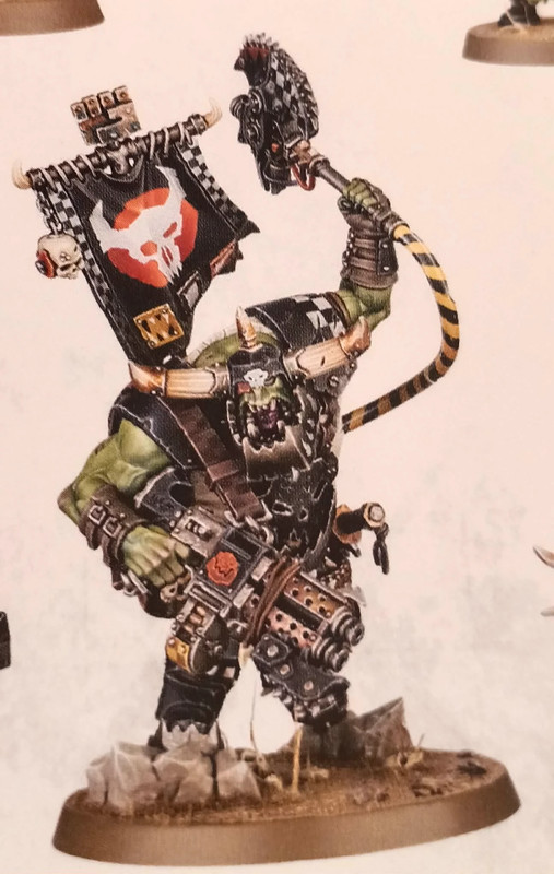 Warboss Ork neuf sur grappe warhammer 40000