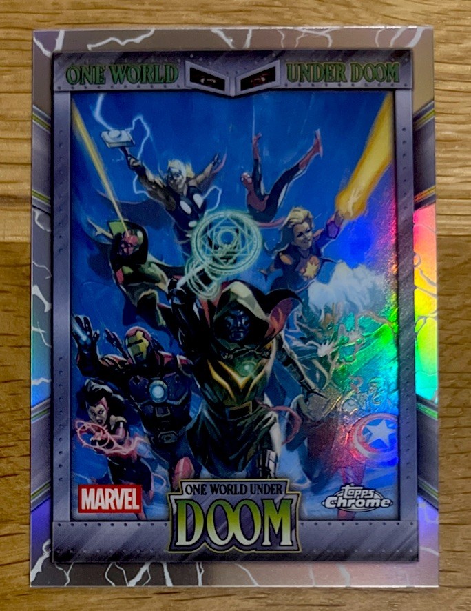 Marvel Topps Chrome 2026 One World Under Doom Insert Card - Mint Doctor Doom #17