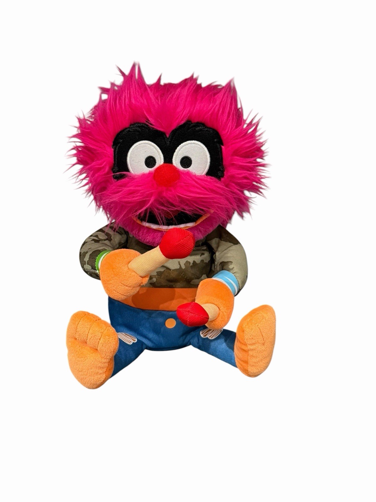 Disney Jr Muppet Babies Rockin "Animal" Peluche Bambola di Peluche Batteria Parla Canta