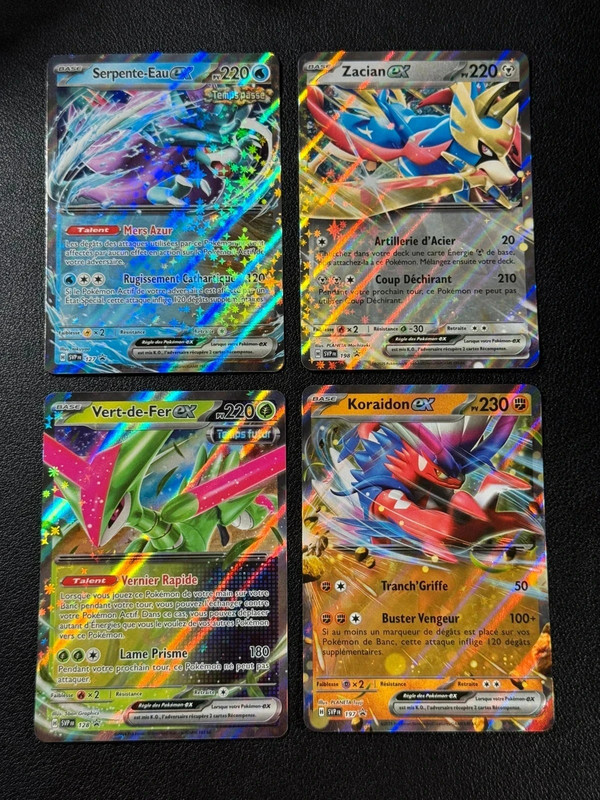 Lot cartes Pokémon ex  écarlate et violet fr