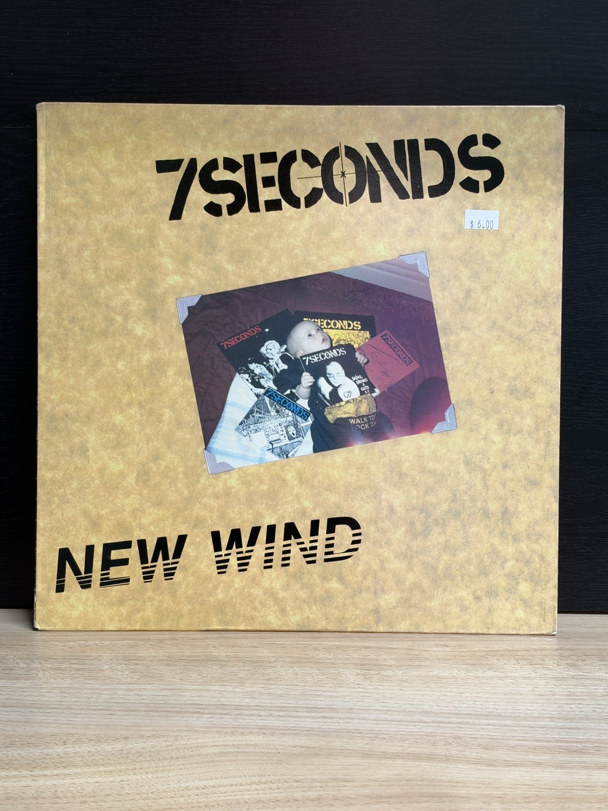 7 Seconds - New Wind - BYO 014 (1986) Blue Label Vinyl Record 