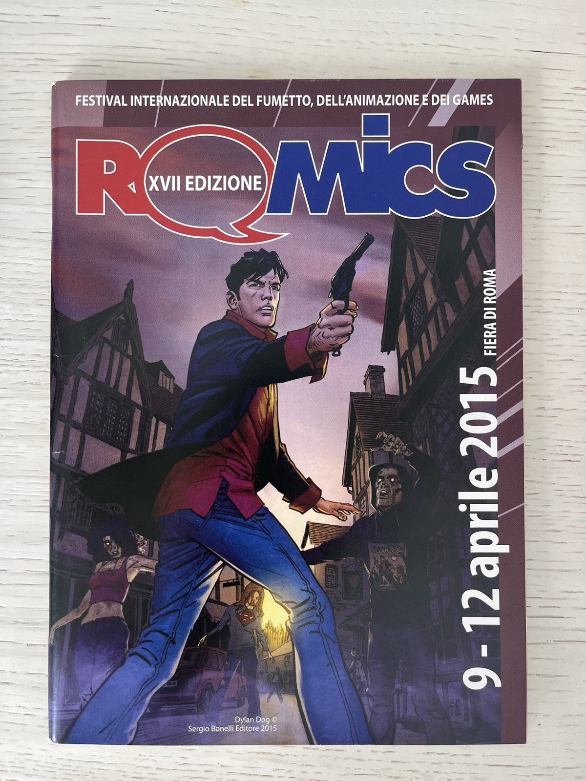 ROMICS XVII Edizione 2015 copertina Dylan Dog