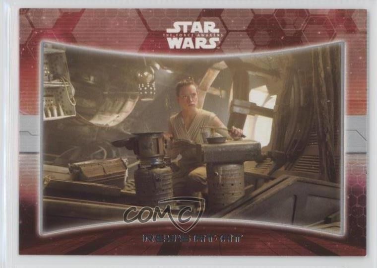 2015 Topps Star Wars: Il Risveglio della Forza Serie 1 Località Rey's AT-AT #5 1b8