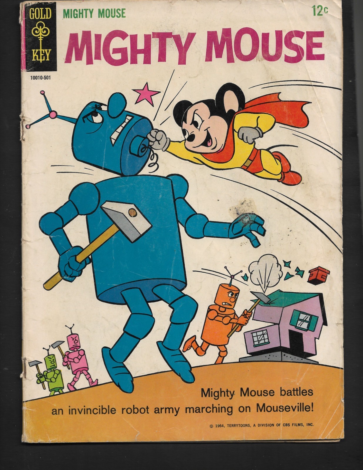 Vintage Gold Key fumetti Mighty Mouse #162 1964 Terrytoons spedizione gratuita