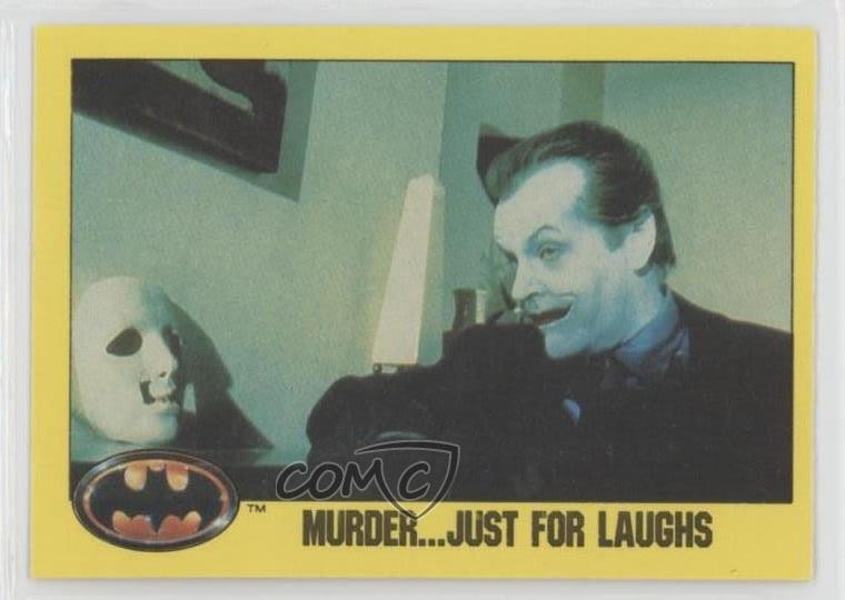 1989 O-Pee-Chee Batman L'omicidio del Joker solo per ridere #182 0r7h