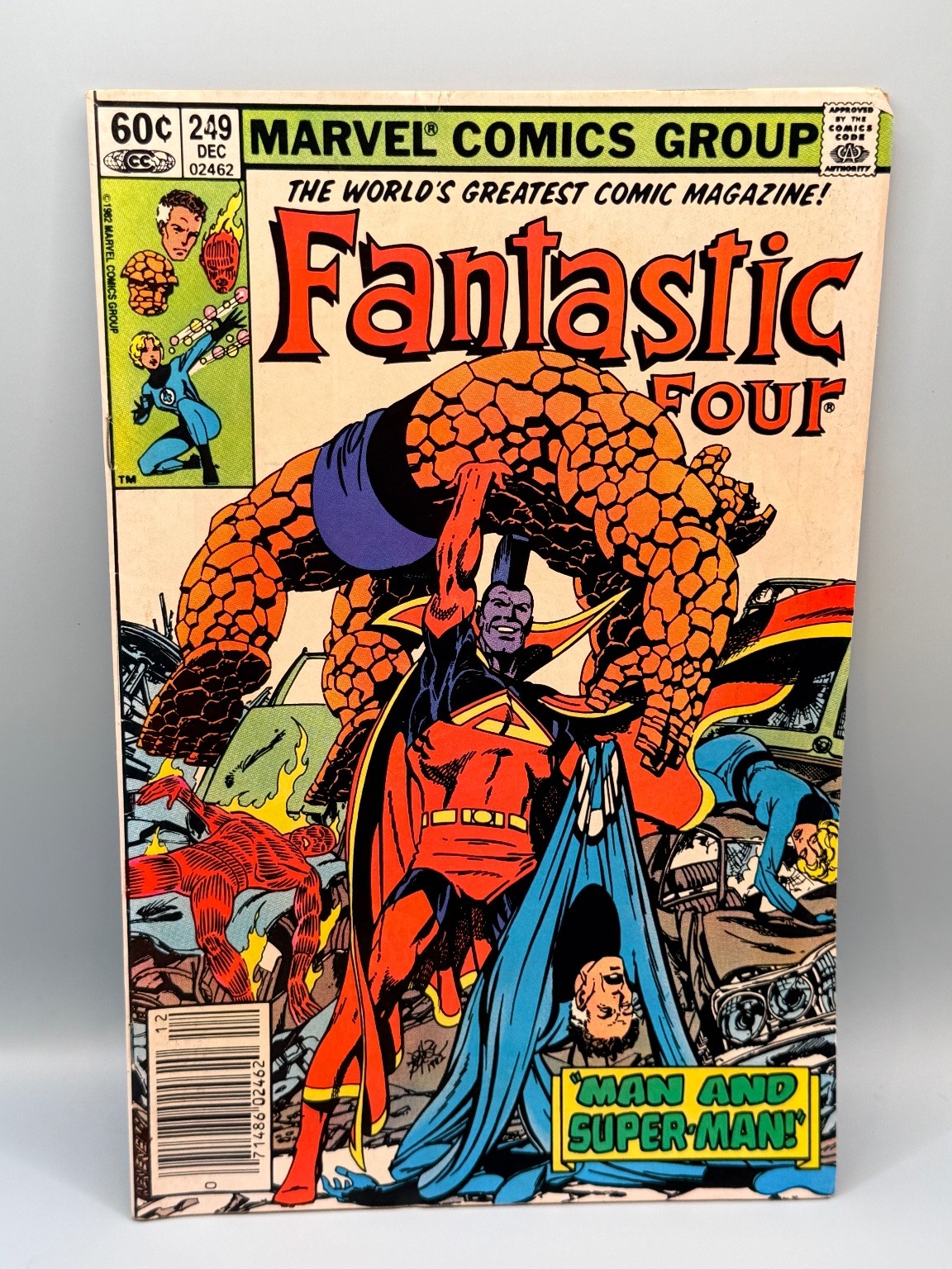 Fantastic Four #249 John Byrne Marvel Comics Group 1982 Uomo e Super-Man!