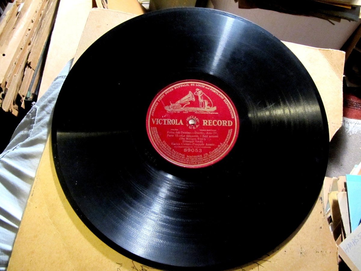 1912 ENRICO CARUSO Pasqale AMATO Forza Del Destino Le Minacchie VICTOR 89053