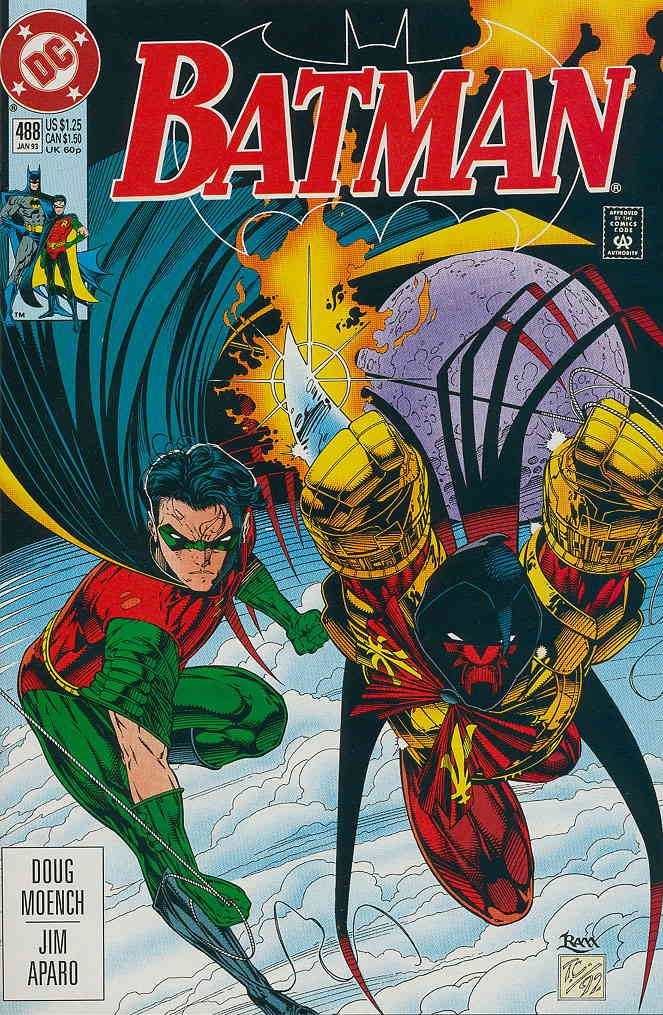 Batman #488 FN; DC | Robin Azrael Travis Charest - w/Bag+Board