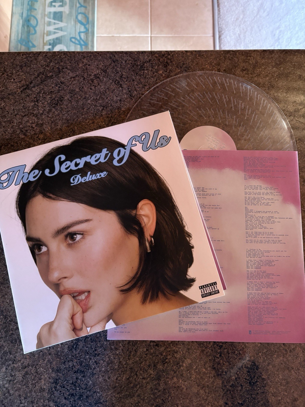 Gracie Abrams - The Secret Of Us Deluxe Clear Vinyl 2LP | Like New