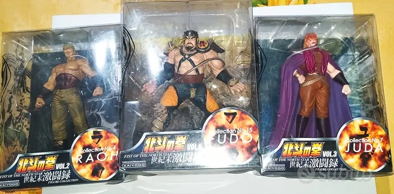 Action Figure Ken il Guerriero -Raoh,Fudo,Juda