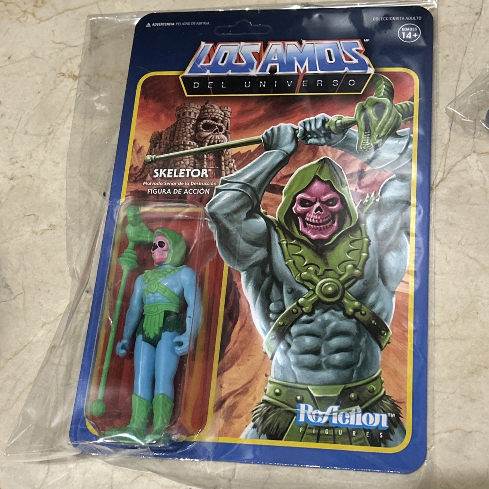 SUPER7 MOTU MASTERS OF THE UNIVERSE REACTION LOS AMOS SKELETOR NEW