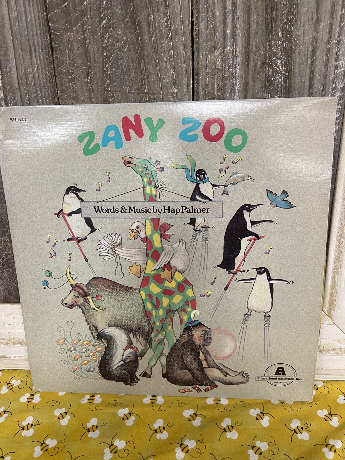 Zany Zoo Words & Music By Hap Palmer Educational Activities Vintage Vinyl