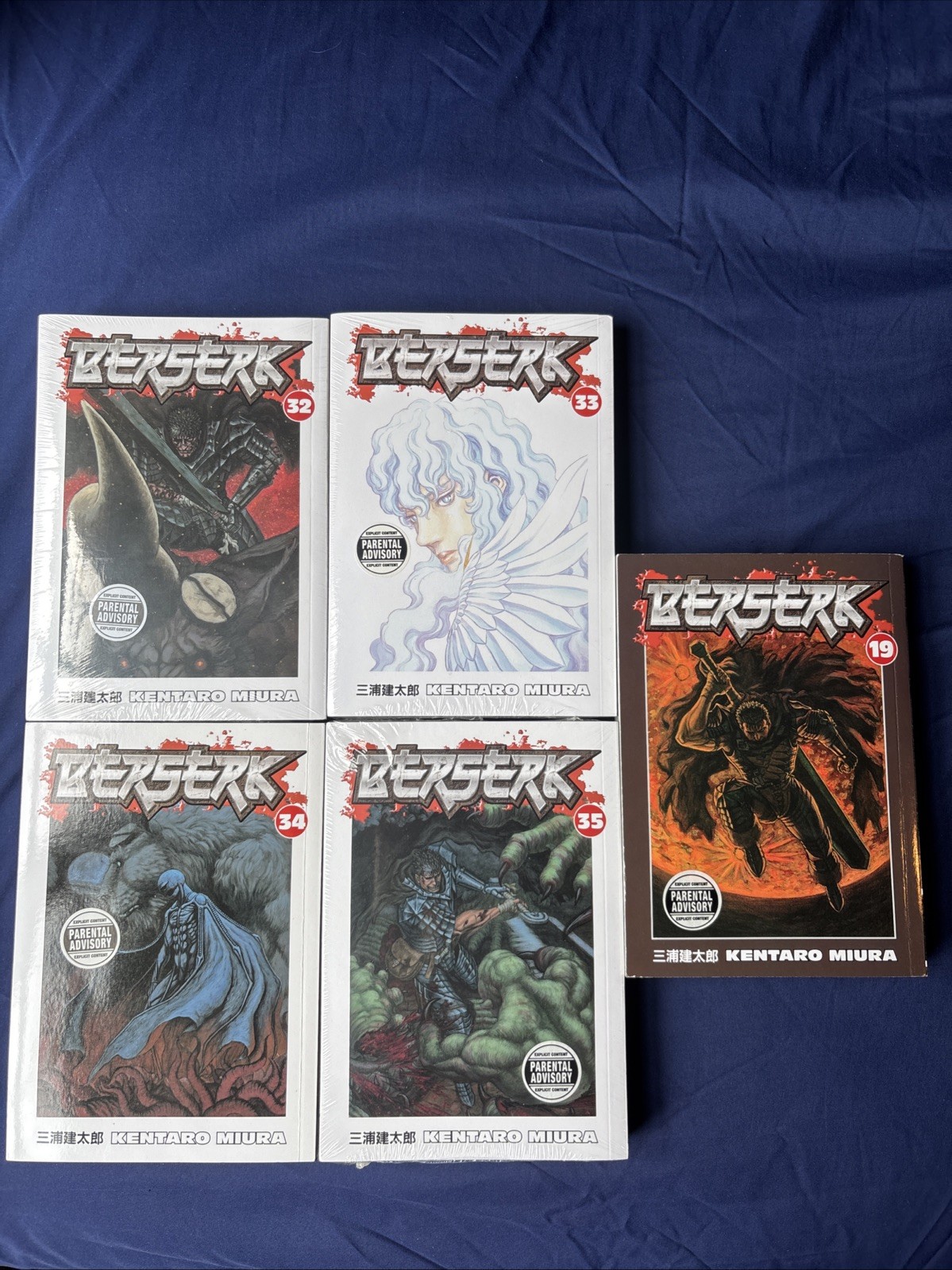 Berserk Volumi Copertina inglese 32-35 e 19